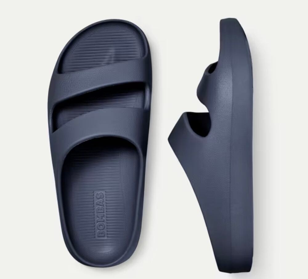 BOMBAS Navy Friday Sandal Slipper Size 10